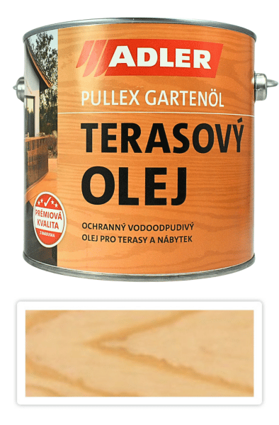 ADLER Pullex Gartenöl - olej na WPC terasy 2.5 l Bezbarvý