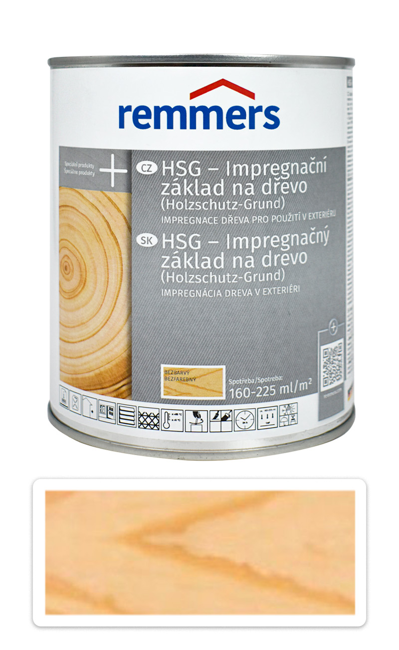 REMMERS HSG - Impregnace na dřevo v exteriéru 0.75 l Bezbarvá
