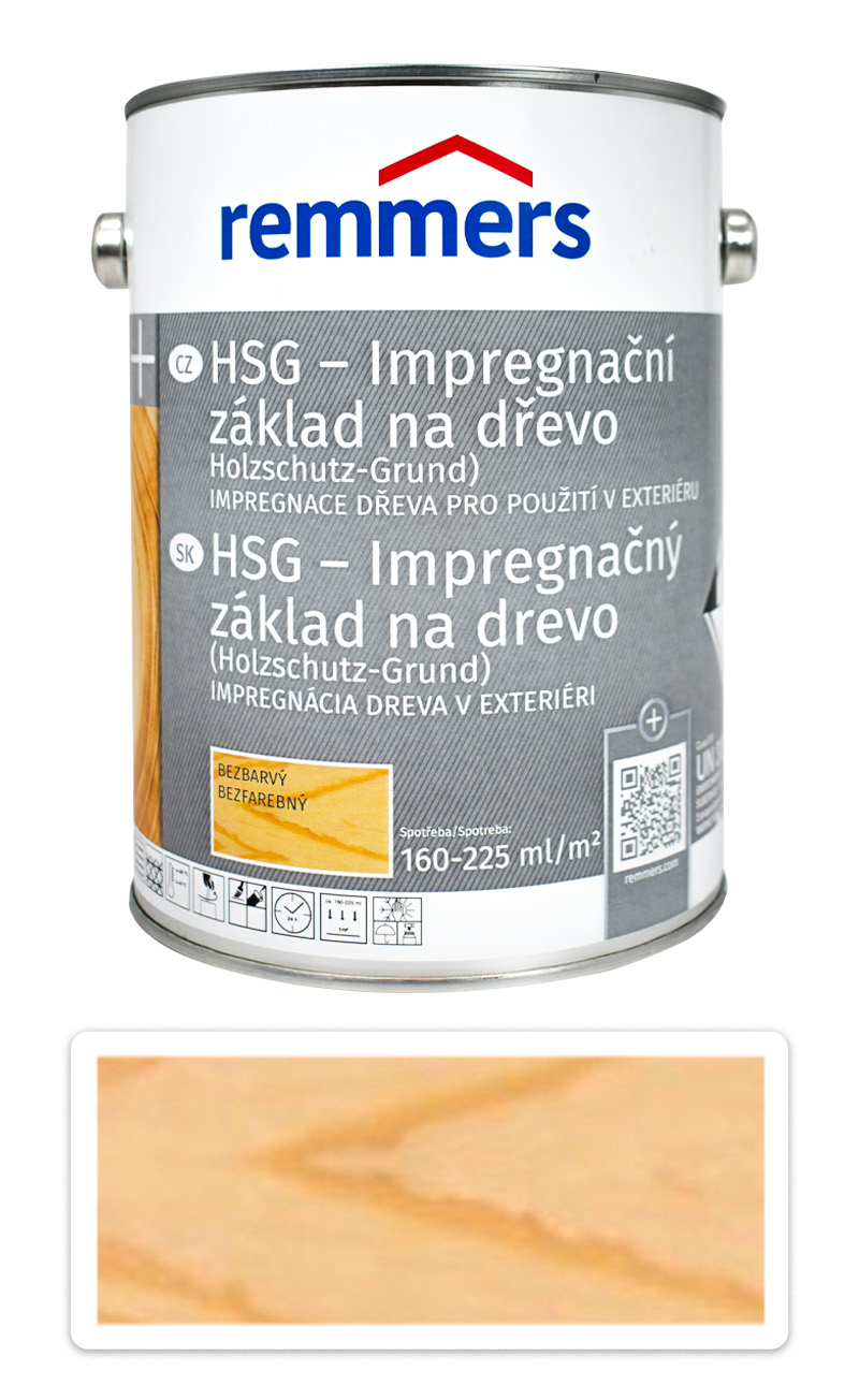 REMMERS HSG - Impregnace na dřevo v exteriéru 2.5 l Bezbarvá