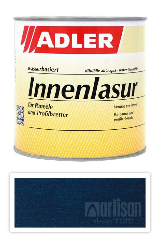 ADLER Innenlasur UV 100 - přírodní lazura na dřevo pro interiéry 0.75 l Blauer Morpho ST 07/1