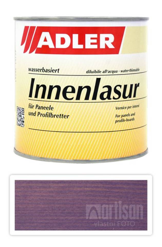 ADLER Innenlasur UV 100 - přírodní lazura na dřevo pro interiéry 0.75 l Circe ST 12/4