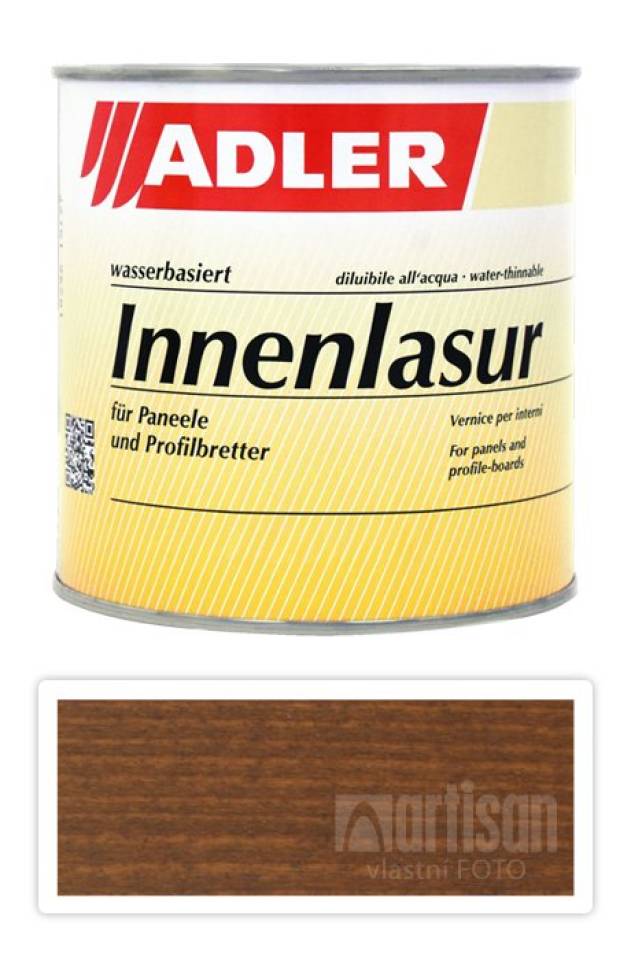 ADLER Innenlasur UV 100 - přírodní lazura na dřevo pro interiéry 0.75 l Frame ST 02/2