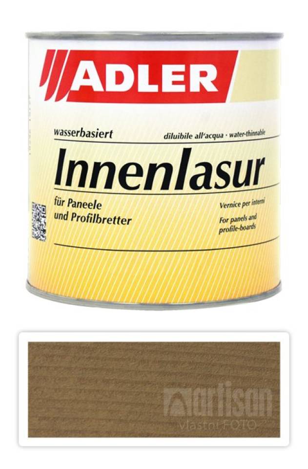 ADLER Innenlasur UV 100 - přírodní lazura na dřevo pro interiéry 0.75 l Nomade ST 06/5