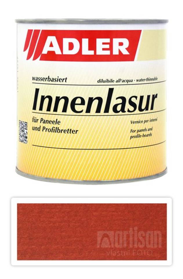 ADLER Innenlasur UV 100 - přírodní lazura na dřevo pro interiéry 0.75 l Rote Grutze ST 03/2
