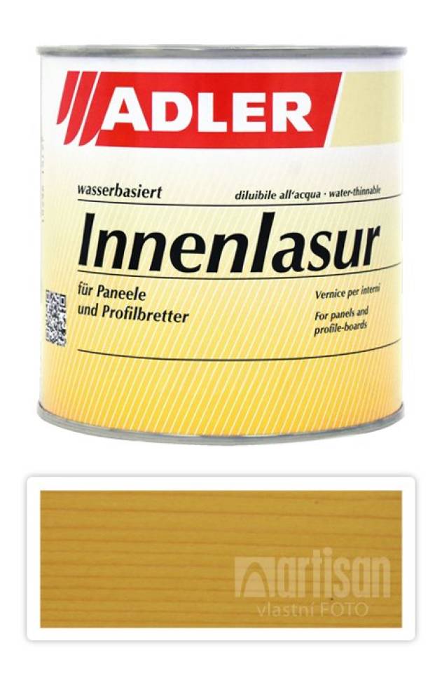 ADLER Innenlasur - vodou ředitelná lazura na dřevo pro interiéry 0.75 l Gruezi LW 16/1