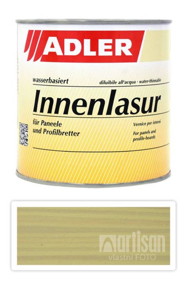 ADLER Innenlasur - vodou ředitelná lazura na dřevo pro interiéry 0.75 l Limone LW 15/1