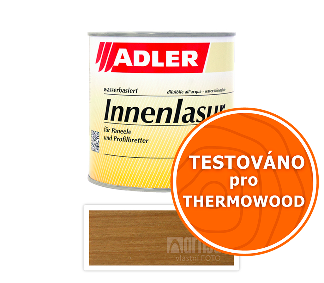 ADLER Innenlasur - vodou ředitelná lazura na dřevo pro interiéry 0.75 l Nuss Innen LW 11/4