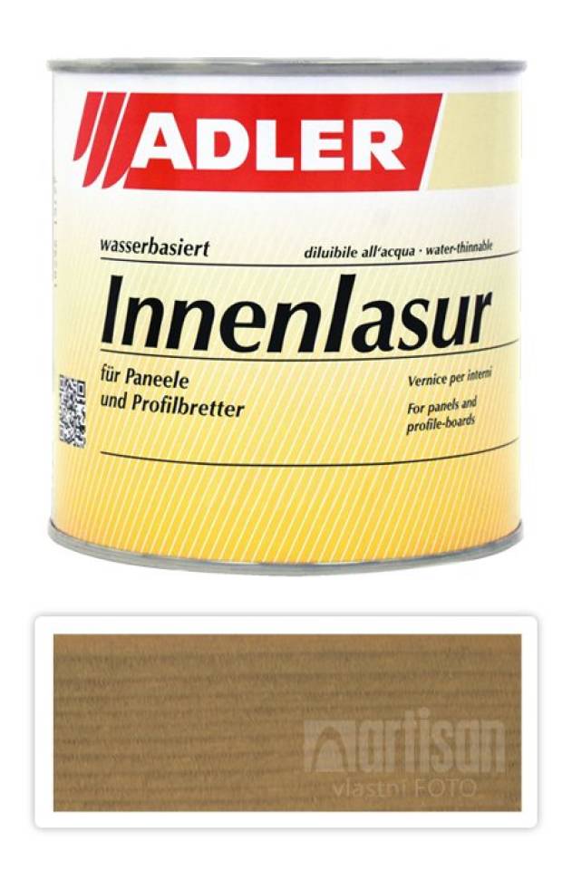 ADLER Innenlasur - vodou ředitelná lazura na dřevo pro interiéry 0.75 l Rennmaus ST 05/1