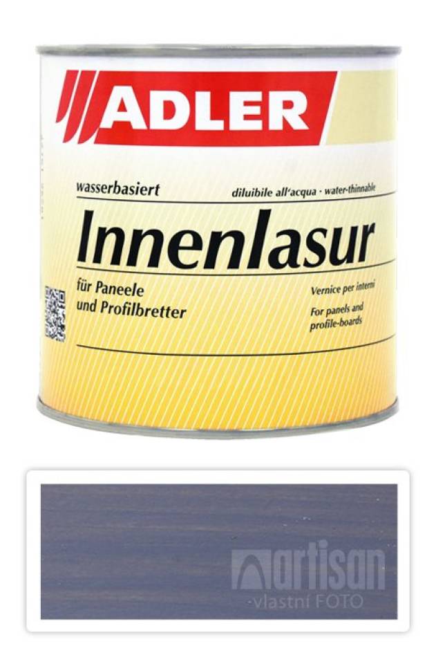 ADLER Innenlasur - vodou ředitelná lazura na dřevo pro interiéry 0.75 l Wasserkraft LW 16/4