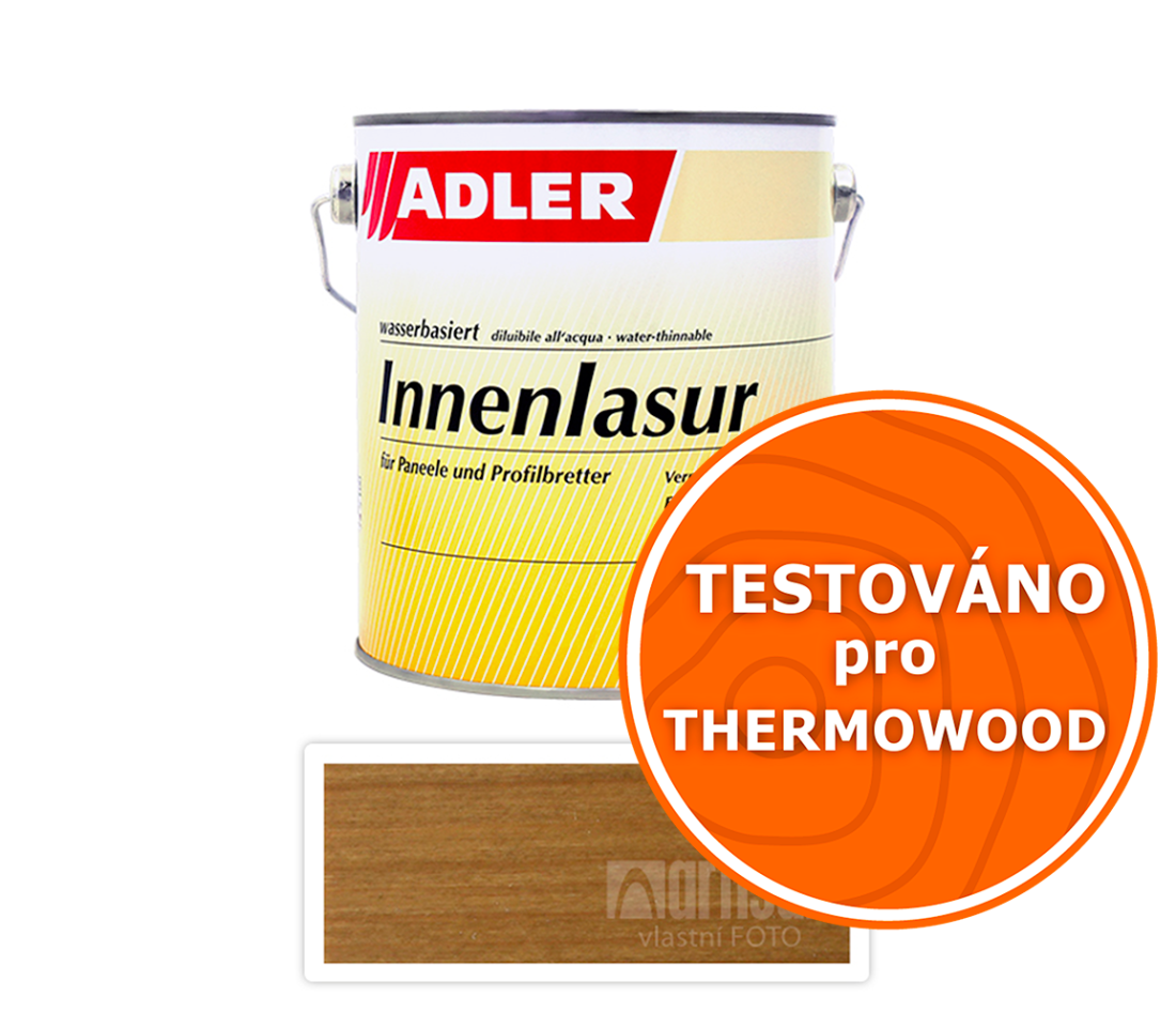 ADLER Innenlasur - vodou ředitelná lazura na dřevo pro interiéry 2.5 l Nuss Innen LW 11/4