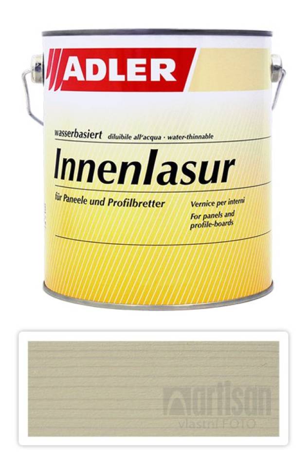 ADLER Innenlasur - vodou ředitelná lazura na dřevo pro interiéry 2.5 l Weisse Tiger ST 06/1