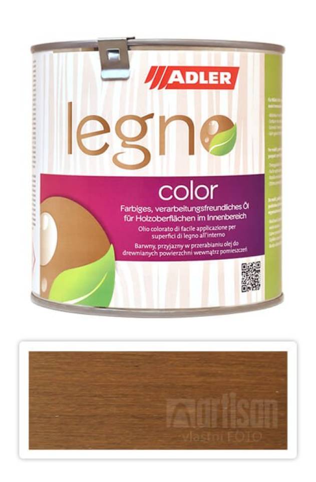 ADLER Legno Color - zbarvující olej pro ošetření dřevin 0.75 l Croissant ST 09/3