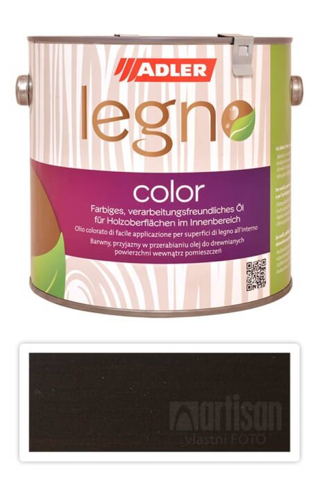ADLER Legno Color - zbarvující olej pro ošetření dřevin 2.5 l Brown Sugar ST 09/5