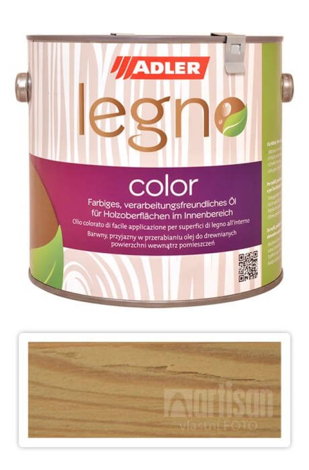 ADLER Legno Color - zbarvující olej pro ošetření dřevin 2.5 l Couscous ST 09/1