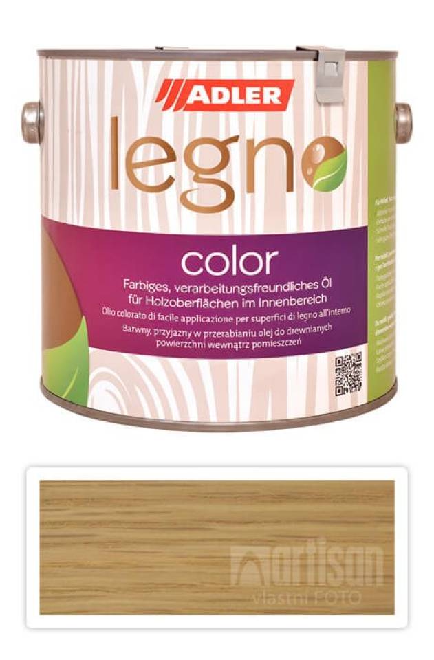 ADLER Legno Color - zbarvující olej pro ošetření dřevin 2.5 l Ligurein ST 10/1