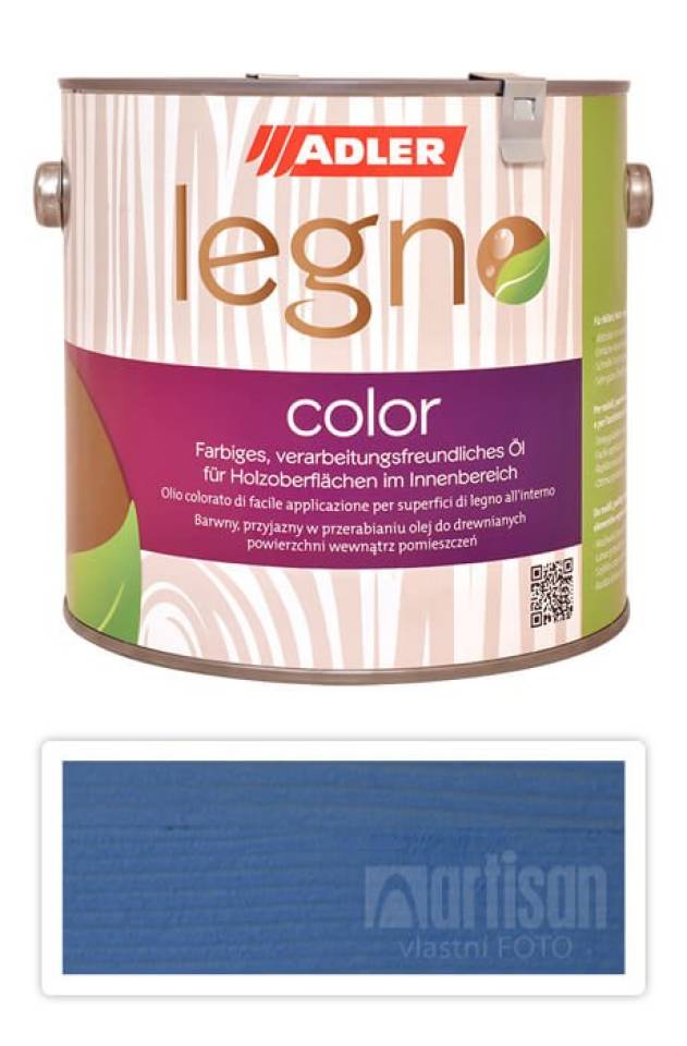 ADLER Legno Color - zbarvující olej pro ošetření dřevin 2.5 l Poseidon ST 12/5