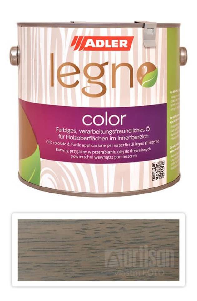 ADLER Legno Color - zbarvující olej pro ošetření dřevin 2.5 l SK 26