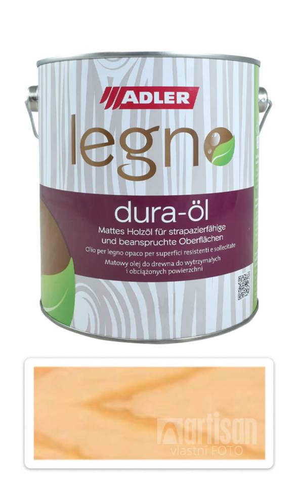 ADLER Legno Dura-Öl - rychleschnoucí olej pro namáhané plochy v interiéru 2.5 l Bezbarvý