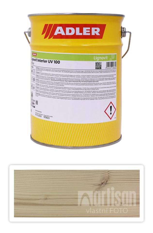 ADLER Lignovit Interior UV 100 - vodou ředitelná lazura na dřevo pro interiéry 4 l Tanne 53960