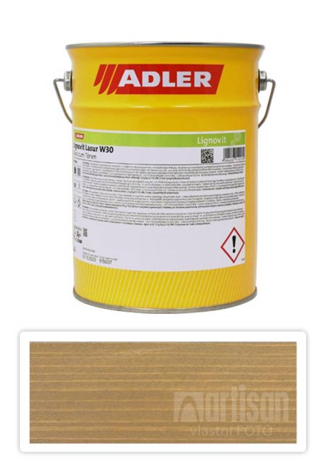 ADLER Lignovit Lasur - vodou ředitelná lazura na dřevo v exteriéru 4 l Erdbraun / Hnědá zem