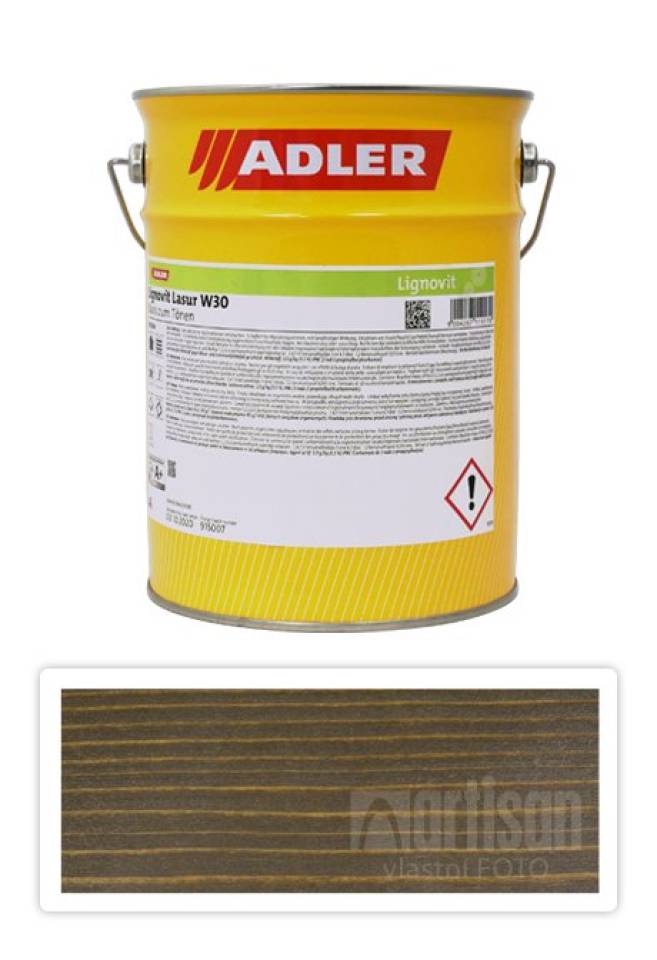 ADLER Lignovit Lasur - vodou ředitelná lazura na dřevo v exteriéru 4 l Palisandr 53145