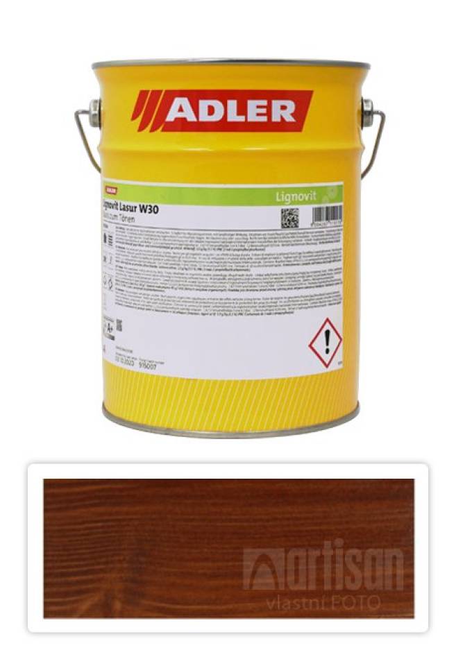 ADLER Lignovit Lasur - vodou ředitelná lazura na dřevo v exteriéru 4 l Teak 53140
