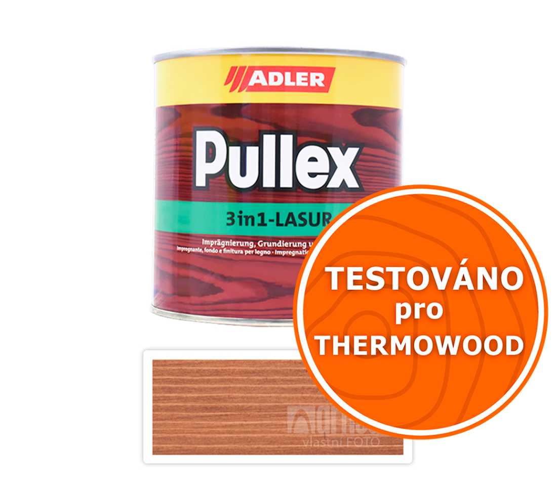 ADLER Pullex 3in1 Lasur - tenkovrstvá impregnační lazura 0.75 l Ořech 4435050049