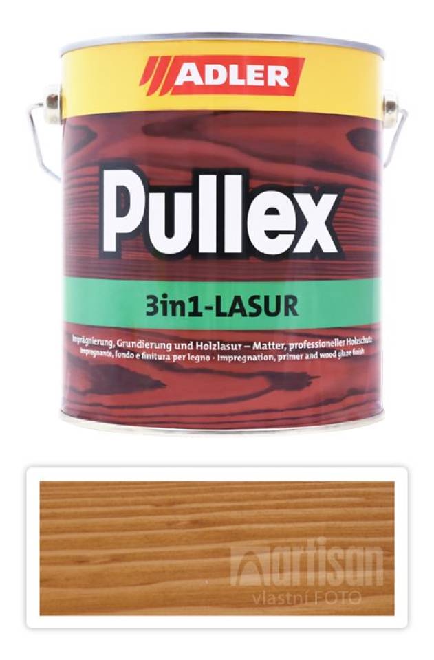 ADLER Pullex 3in1 Lasur - tenkovrstvá impregnační lazura 2.5 l Dub 4435050044