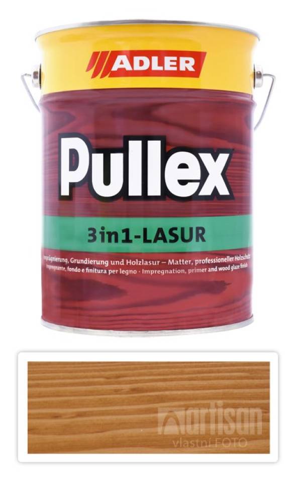 ADLER Pullex 3in1 Lasur - tenkovrstvá impregnační lazura 4.5 l Dub 4435050044