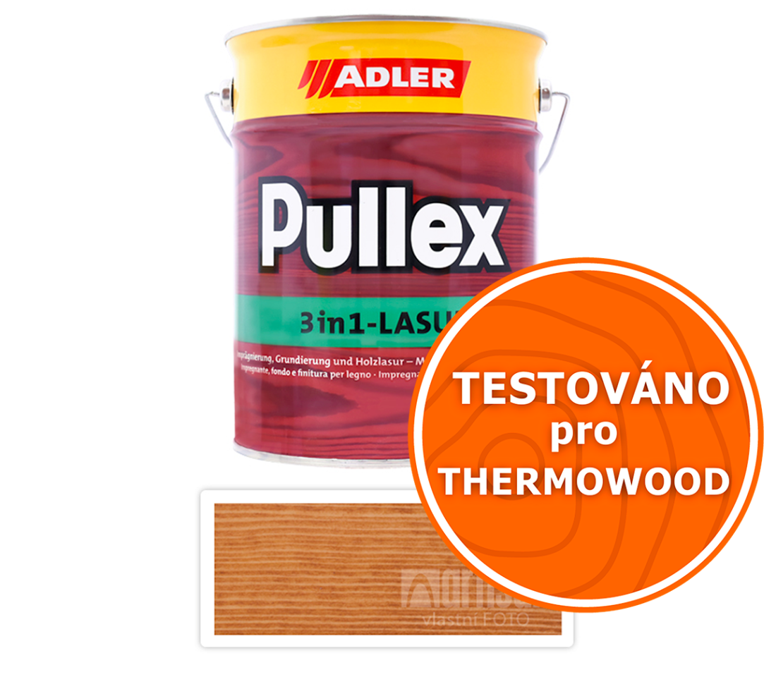 ADLER Pullex 3in1 Lasur - tenkovrstvá impregnační lazura 4.5 l Modřín 4435050045