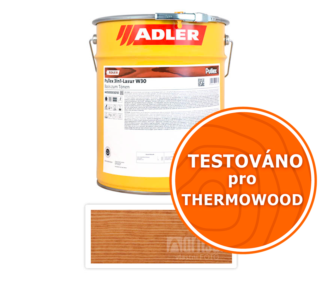 ADLER Pullex 3in1 Lasur - tenkovrstvá impregnační lazura 9.5 l Modřín 4435050045