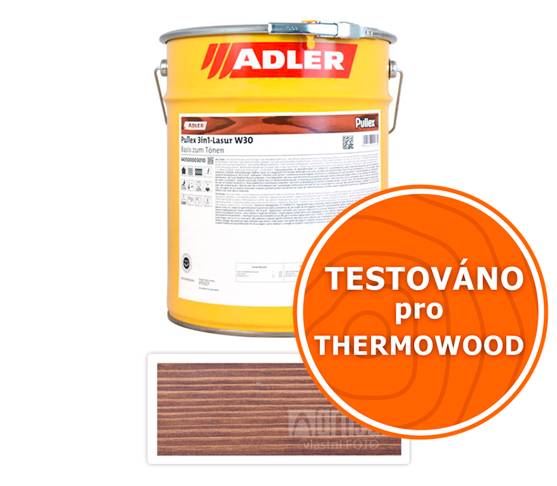ADLER Pullex 3in1 Lasur - tenkovrstvá impregnační lazura 9.5 l Palisandr 4435050050