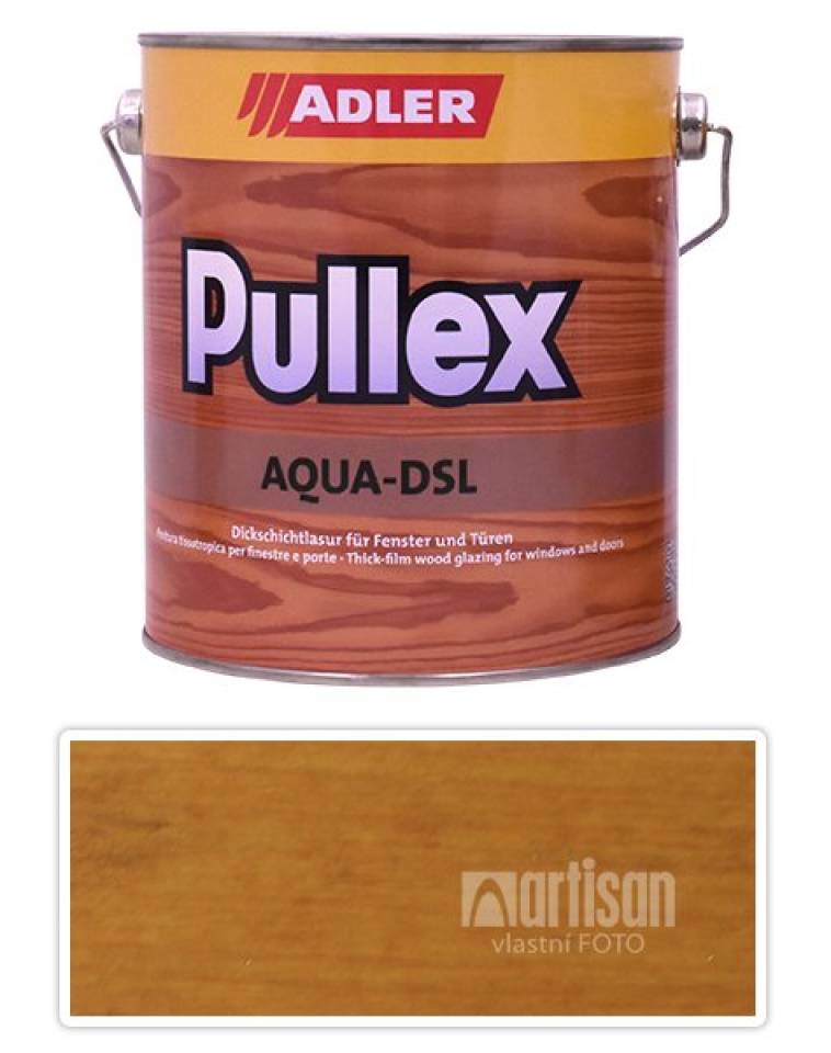 ADLER Pullex Aqua DSL - vodou ředitelná lazura na dřevo 2.5 l Dub LW 01/2