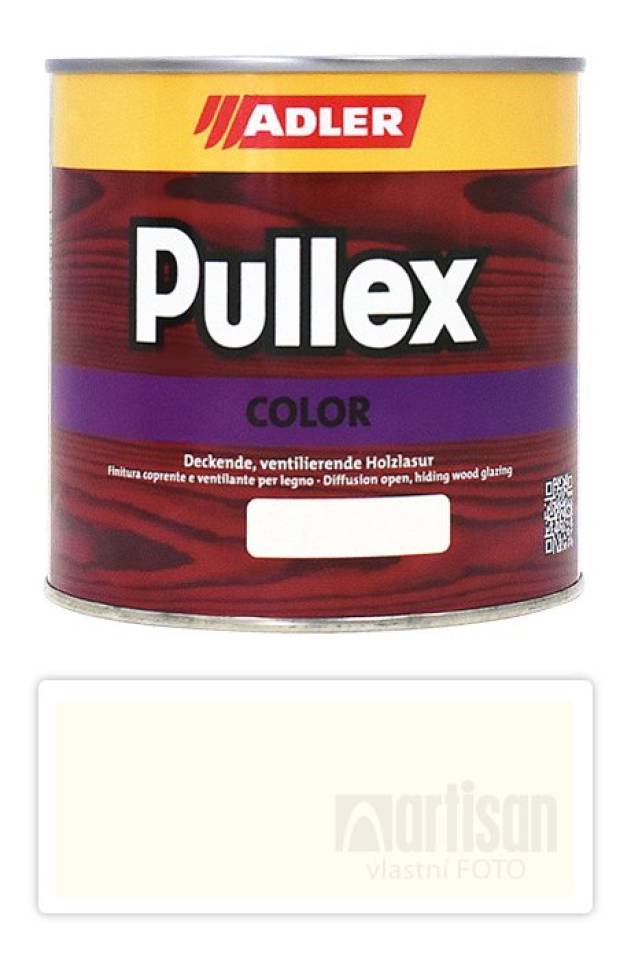 ADLER Pullex Color - krycí barva na dřevo 0.75 l Cremeweiss / Krémová RAL 9001