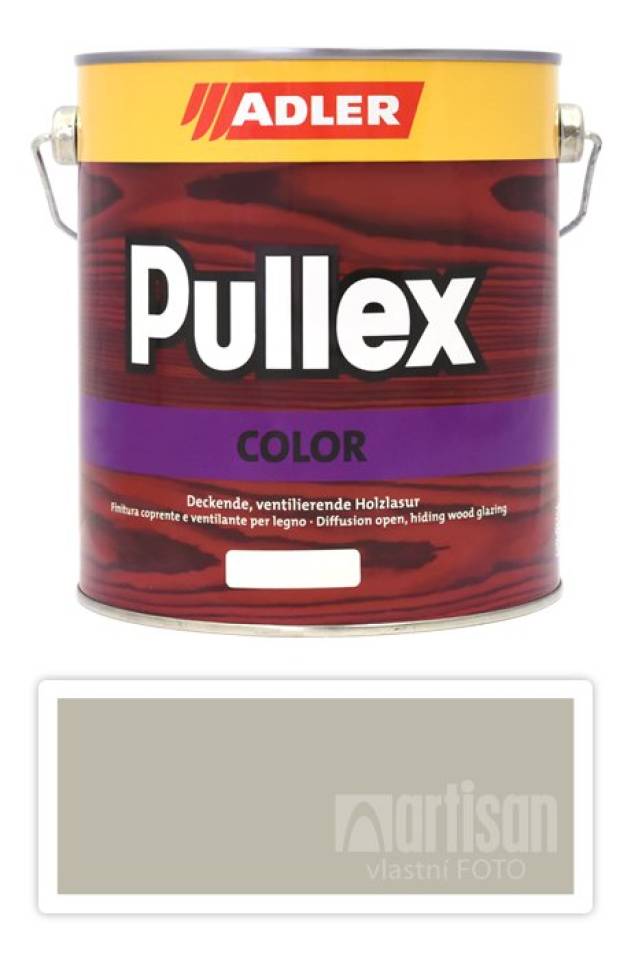 ADLER Pullex Color - krycí barva na dřevo 2.5 l Kieselgrau / Štěrková šedá RAL 7032