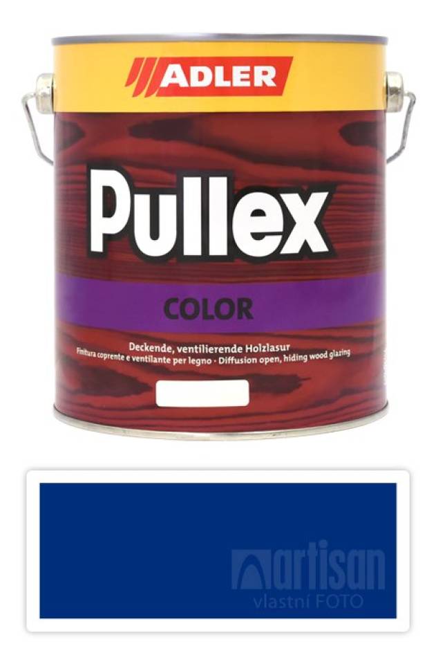 ADLER Pullex Color - krycí barva na dřevo 2.5 l Signalblau / Signální modrá RAL 5005