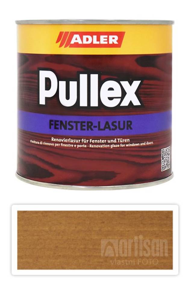 ADLER Pullex Fenster Lasur - renovační lazura na okna a dveře 0.75 l Dingo ST 06/3