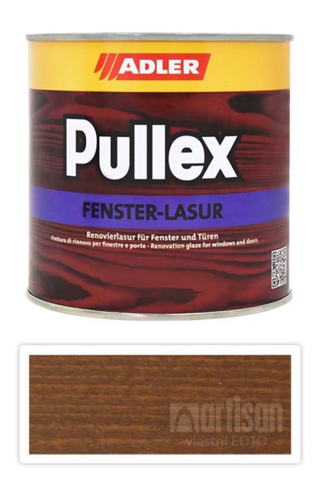 ADLER Pullex Fenster Lasur - renovační lazura na okna a dveře 0.75 l Frame ST 02/2