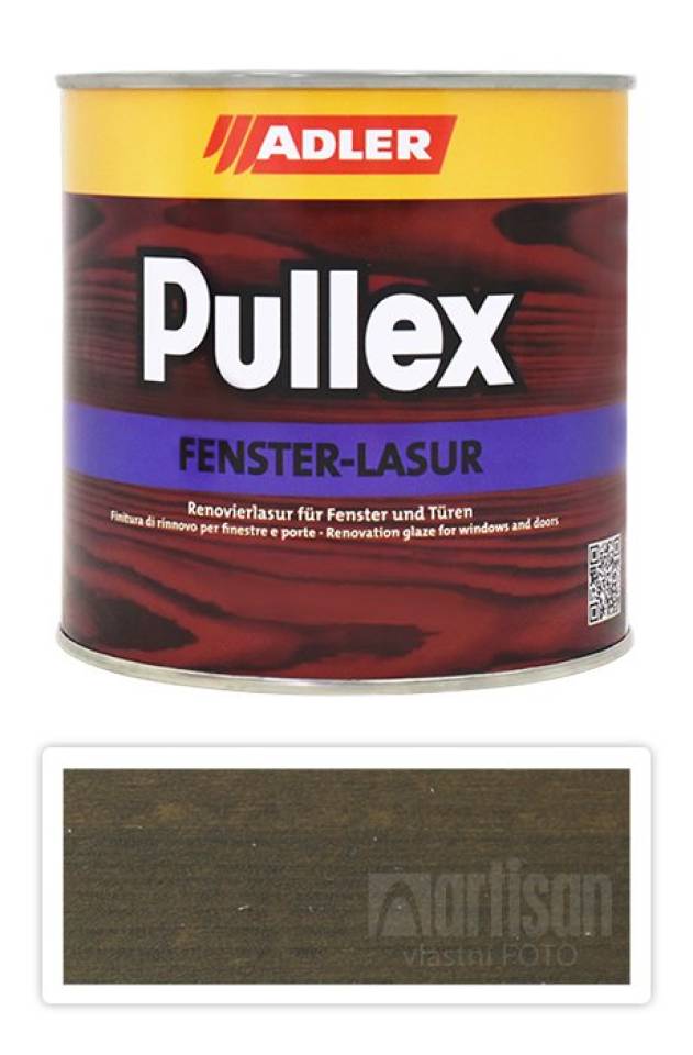 ADLER Pullex Fenster Lasur - renovační lazura na okna a dveře 0.75 l Grizzly ST 05/2