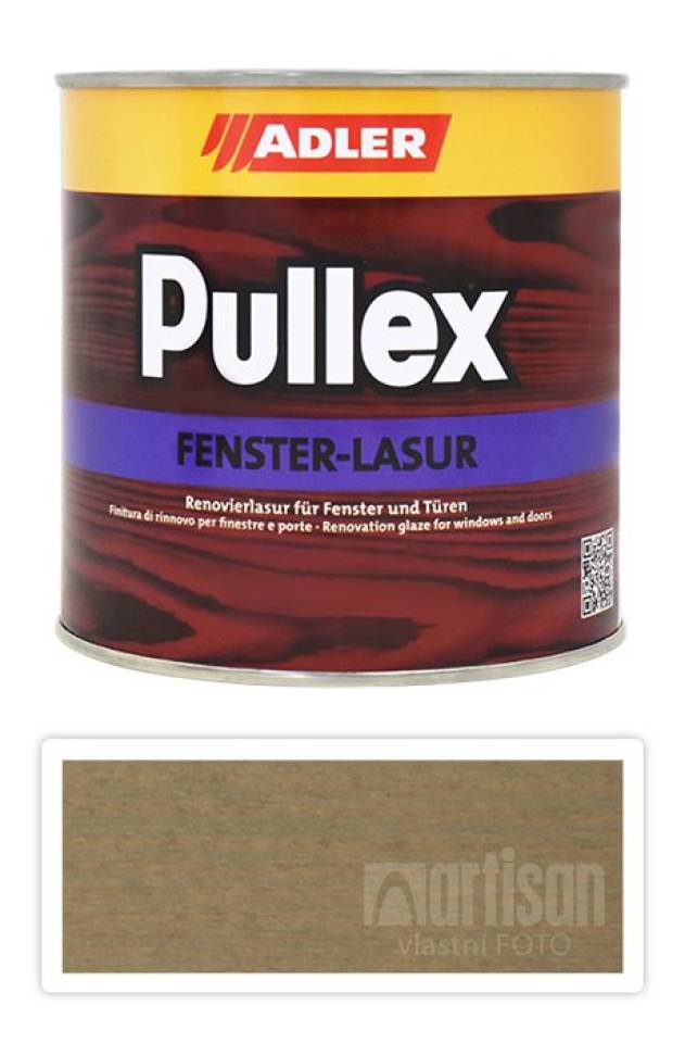 ADLER Pullex Fenster Lasur - renovační lazura na okna a dveře 0.75 l Prinzessin Leia ST 04/2