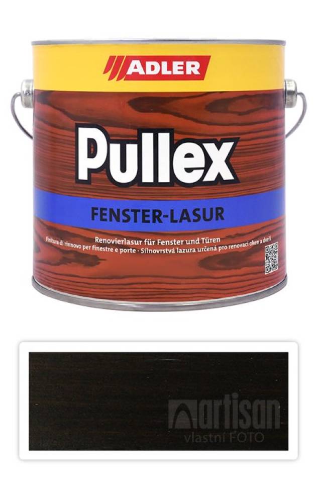 ADLER Pullex Fenster Lasur - renovační lazura na okna a dveře 2.5 l Eben LW 02/5