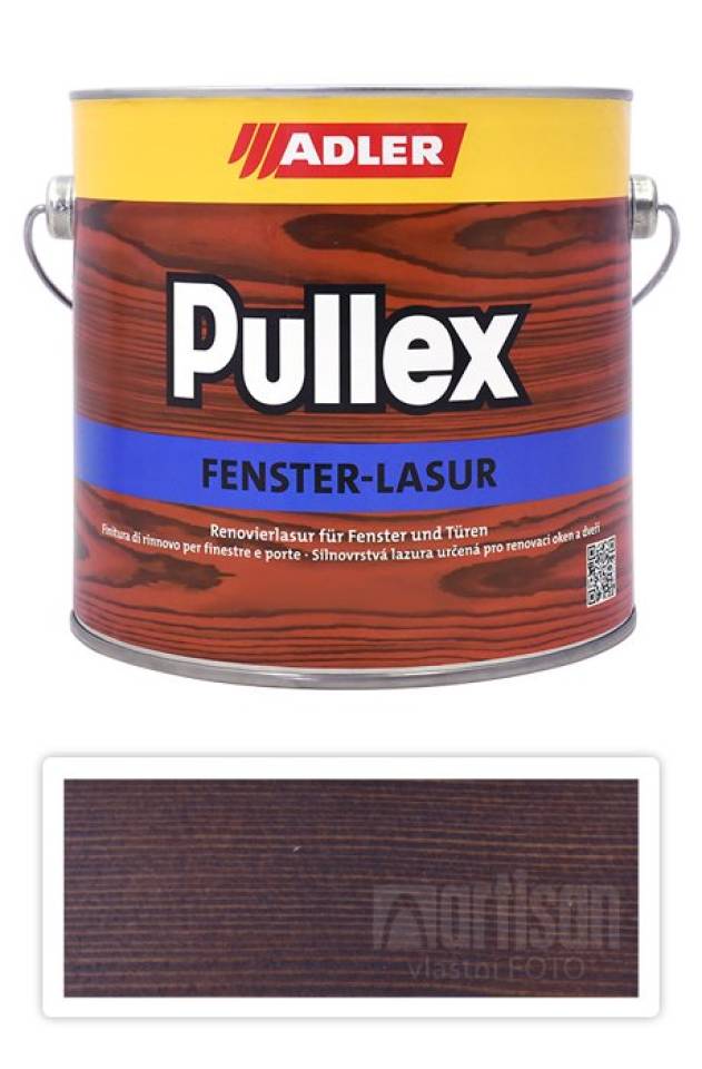 ADLER Pullex Fenster Lasur - renovační lazura na okna a dveře 2.5 l Palisandr LW 02/4