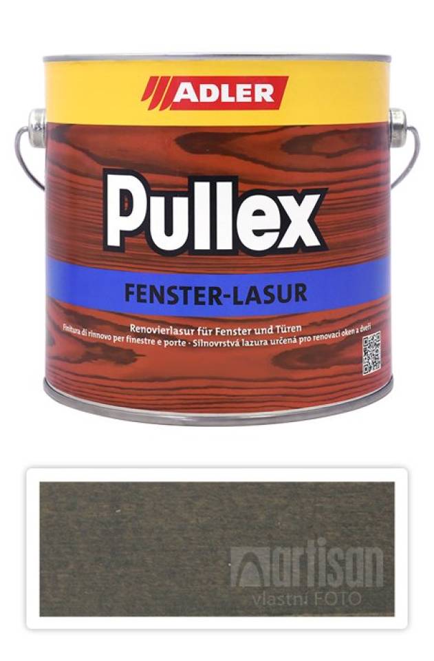 ADLER Pullex Fenster Lasur - renovační lazura na okna a dveře 2.5 l Silberrucken ST 05/4