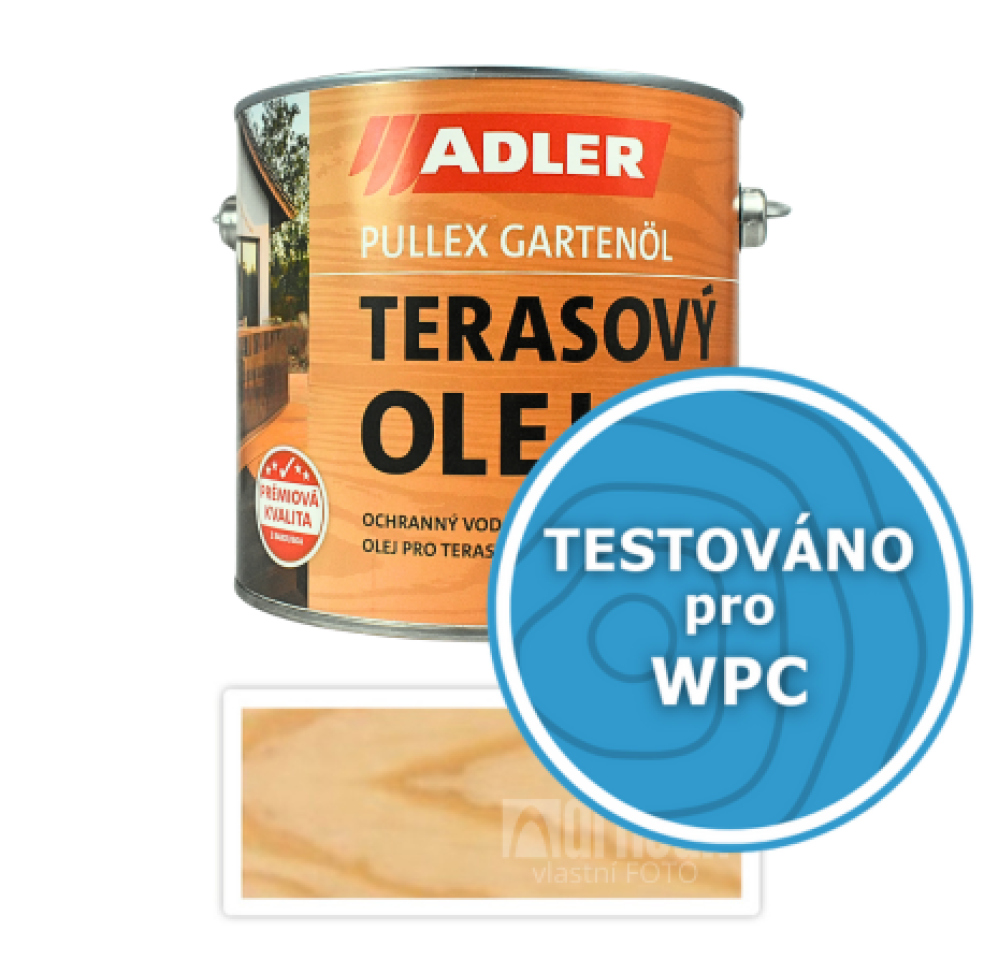 ADLER Pullex Gartenöl - olej na WPC terasy 2.5 l Bezbarvý