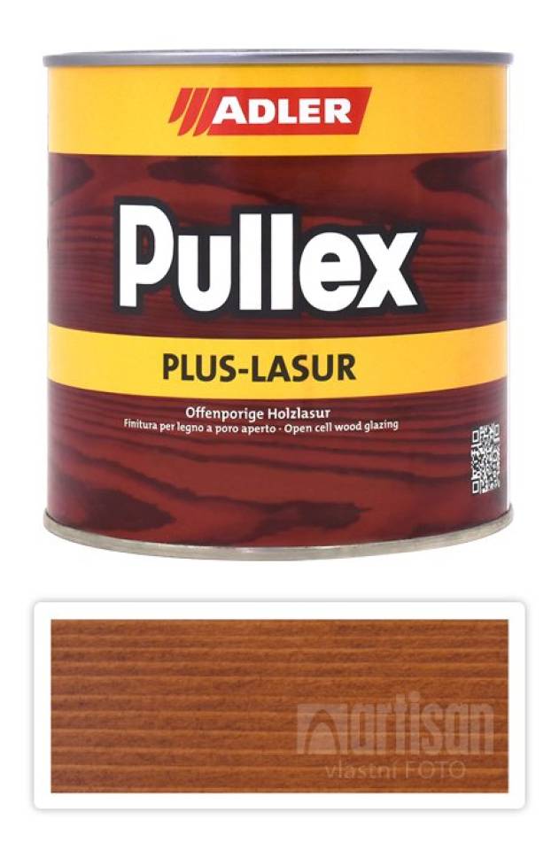 ADLER Pullex Plus Lasur - lazura na ochranu dřeva v exteriéru 0.75 l Borovice 50331
