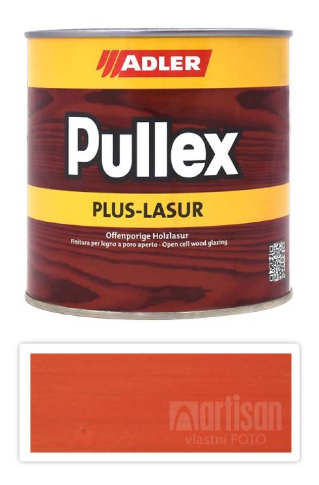 ADLER Pullex Plus Lasur - lazura na ochranu dřeva v exteriéru 0.75 l Kapuzinerkresse LW 08/2