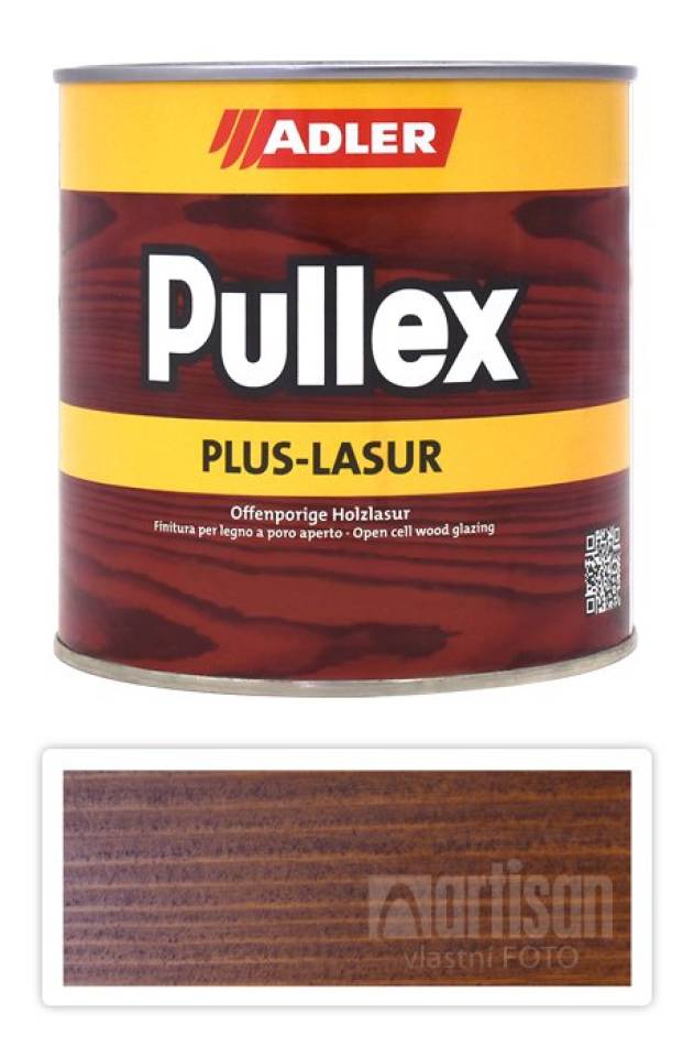 ADLER Pullex Plus Lasur - lazura na ochranu dřeva v exteriéru 0.75 l Ořech LW 02/3