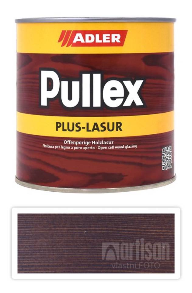 ADLER Pullex Plus Lasur - lazura na ochranu dřeva v exteriéru 0.75 l Palisandr 50324