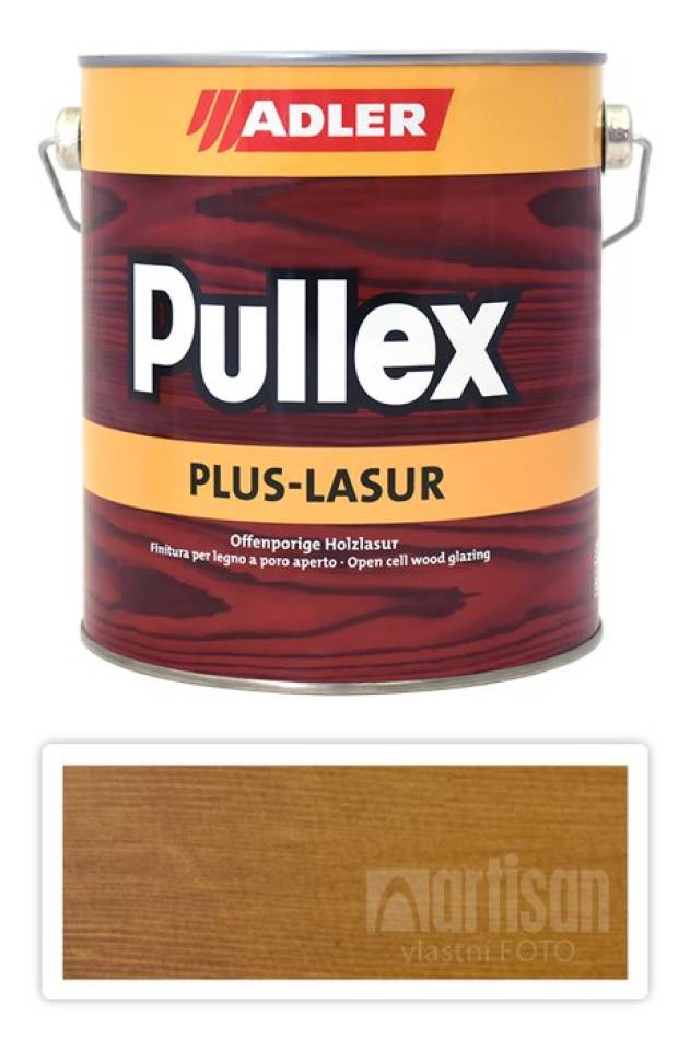ADLER Pullex Plus Lasur - lazura na ochranu dřeva v exteriéru 2.5 l Dub 50317