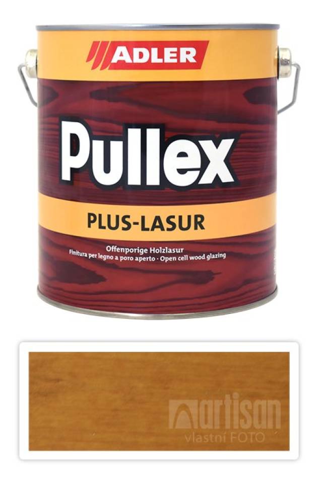 ADLER Pullex Plus Lasur - lazura na ochranu dřeva v exteriéru 2.5 l Dub LW 01/2